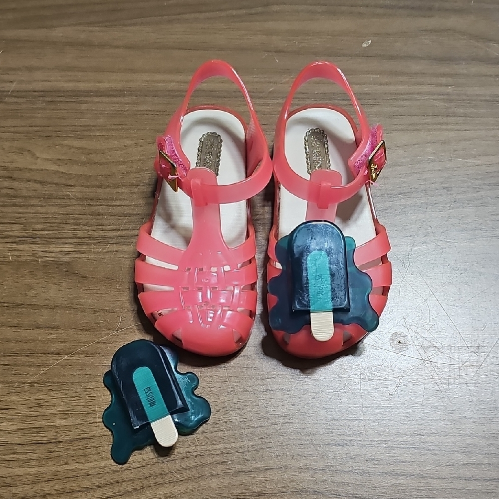 Mini Melissa Toddler Girl Popsicle Pink Sandals